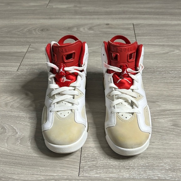 Air Jordan 6 Alternate Hare White & Red (8.5) - Picture 3 of 13